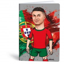 Bilježnica A4 40 listova diktando Football icons